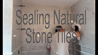 How when and why you should seal your Marble or stone tile [upl. by Ecenaj405]