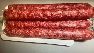 Amazing homemade HALAL Sausage beef Cervelat  Salami 100 meat [upl. by Saxena]