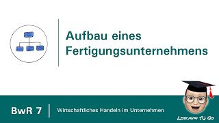 BwR 7  Aufbau eines Fertigungsunternehmens [upl. by Shwalb]