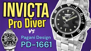 Invicta Pro Diver Review PLUS Comparison with PD1661 [upl. by Kerwinn916]