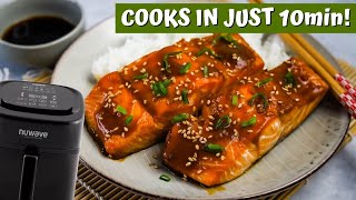 The quickest AIR FRYER TERIYAKI SALMON recipe [upl. by Dammahom]