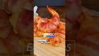 Receta de camarones con tocino [upl. by Soule]