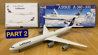 Assembly  Revell  BrazModels 1144 scale Airbus A340600 Lufthansa Modified Part 2  Zocker J [upl. by Oregolac]