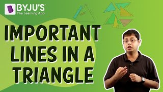 Important Lines In A Triangle  Class 7  Learn With BYJUS [upl. by Farly366]