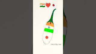 India🇮🇳 flag drawingshorts trending drawing beautiful viralvideos youtube art [upl. by Notterb]