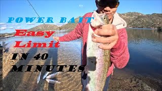 Poway Lake San Diego Fishing Easy Limit Of Trout In 40 Minutes troutfishing drone video [upl. by Letnohs380]