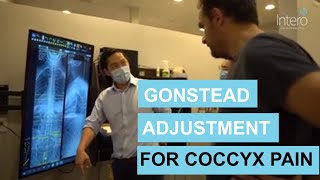 Coccyx Tailbone Pain Relief with Adjustment from GONSTEAD CHIROPRACTOR [upl. by Dlopoel]