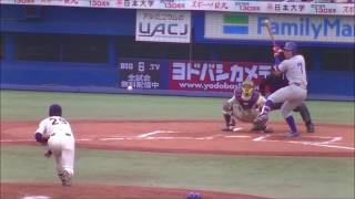 ＜ドラフト2019 横浜DeNAベイスターズ3位指名＞明治大学 伊勢 大夢 投手＜九州学院高校＞【２年】：東京六大学野球２０１７年 春季リーグ東大戦 [upl. by Ennaitak]