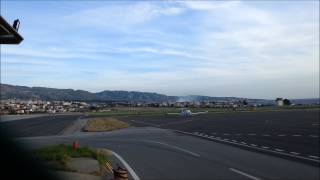 Alitalia A320 landing in Reggio Calabria LICR runway 33 Circle to land [upl. by Acinoda]