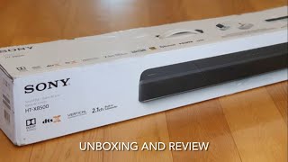 Sony HTX8500 21 Soundbar Unboxing and Review [upl. by Nomzaj]