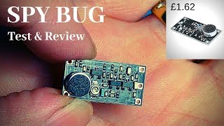 Cheap Ebay spy gadget FM spy bug transmitter Amazing long range [upl. by Okoyik]