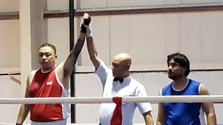 QF 92 Kg  First Debuy Fight Winner Karan Moktan Bgmti vs Rabin Khadka Krnali Province Boxing [upl. by Tilden797]