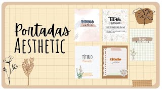 Como hacer portadas bonitas en Word  portadas aesthetic [upl. by Medora]