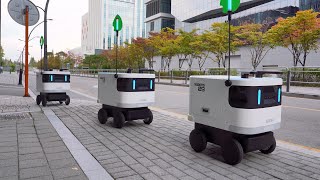 ROBOTIS GAEMI  Outdoor Service Robot  로보티즈 개미 [upl. by Draude]