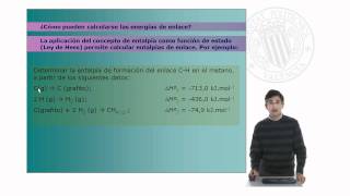 Introducción al concepto de entalpia media de formación de enlace Aplicaciones   UPV [upl. by Sherrill]