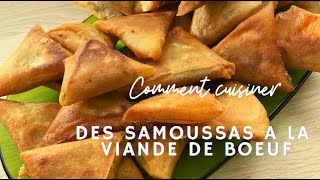 Délicieux samoussas à la viande de boeuf [upl. by Melda]