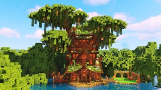 Mangrove Swamp Treehouse  Minecraft Timelapse [upl. by Egres]