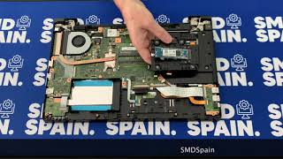 How to Upgrade M2 SATA SSD RAM Toshiba DynaBook Satellite Pro R50EC Disassembly [upl. by Josey839]