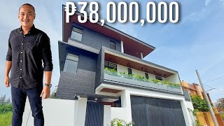 House Tour 211  Modern Tropical Industrial Home for sale in Greenwoods Subd Pasig City [upl. by Biggs]