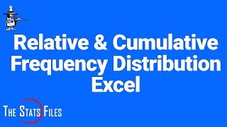 Relative and Cumulative Frequencies using basic Excel [upl. by Otilesoj]