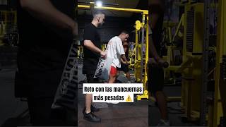 Reto con las mancuernas más pesadas gym mancuernas culturismo fuerza bodybuilding [upl. by Namyw]