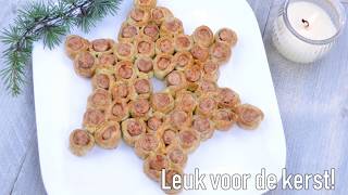 Airfryer Worst  Bladerdeeg kerst ster [upl. by Roderick452]