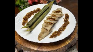 Arashinadele Kadubu  Simple and tasty Traditional Indian Sweet Recipe  Turmeric Leaves Rice Bread [upl. by Adnawyt508]