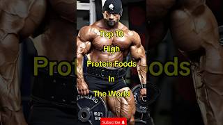 Top 10 high protein foods in the world 💪 shorts [upl. by Evelinn]