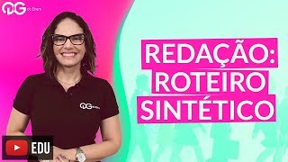 Dica de Redação com Fernanda Pessoa Roteiro Sintético [upl. by Rae]