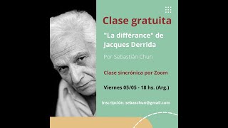 quotLa différancequot de Jacques Derrida  Clase del 05052023 [upl. by Glaab457]