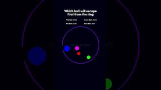 Which ball will escape simulation satisfying viral [upl. by Ulrica]