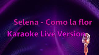 Selena  Como la flor Karaoke Live s version [upl. by Idnar]