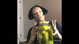 Asmr Eating pickle challenge [upl. by Feenah]