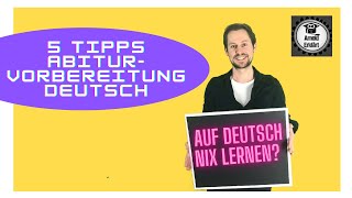 DeutschAbitur 2024 5 Tipps für die Abiturvorbereitung [upl. by Power]