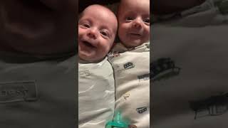 Cute baby twins sing with their mother [upl. by Guthrey550]