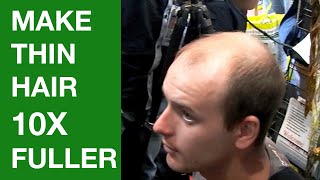 MAKE THINNING HAIR LOOK 10X FULLER [upl. by Notsag]