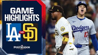 Dodgers vs Padres Game Highlights 10924  MLB Highlights [upl. by Kanya]