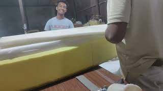 How To a 3 Seater Sofa Cushions Making process ll kaise banaya [upl. by Drew906]