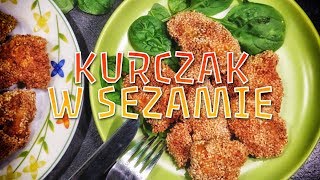 Pierś z kurczaka w sezamie  PRZEPIS jak zrobić krok po kroku [upl. by Fadas627]