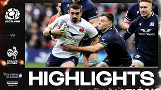 HIGHLIGHTS  🏴󠁧󠁢󠁳󠁣󠁴󠁿 SCOTLAND V FRANCE 🇫🇷  2024 GUINNESS MENS SIX NATIONS RUGBY [upl. by Secilu]