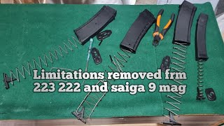 Limitations removing frm saiga 223 222 and saiga 9 magazines [upl. by Shoemaker789]