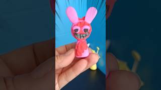 I made horror Sprunki Pinky incredibox craft clay trend howto diy [upl. by Attiuqahs]