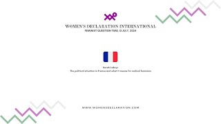 Sarah Labrys The political situation in France and what it means for radical feminism WDI FQT [upl. by Emse]