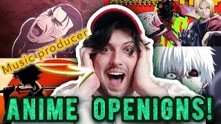 Music Producer Reacts to Anime Openings FOR THE FIRST TIME [upl. by Philcox]