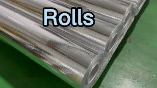 Single Sided Reflective Vapor Barrier Aluminium Woven Foil [upl. by Ramyar]