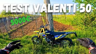 TEST RIDE VALENTI 50  PURE SOUND  TOP SPEED [upl. by Weirick]