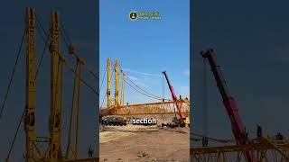 L’assemblage des grues de chantier expliqué 🏗️ shorts [upl. by Newcomb580]