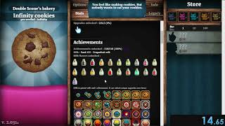 Cookie Clicker All Achievements Speedrun  142 seconds [upl. by Oech]