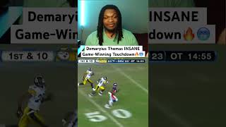 Demaryius Thomas INSANE 80 Yard GameWinning Touchdown🔥🥶 shorts [upl. by Aicertap]