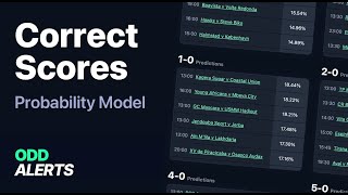 NEW Correct Score Predictions on OddAlerts  Powered by Data [upl. by Noskcaj441]